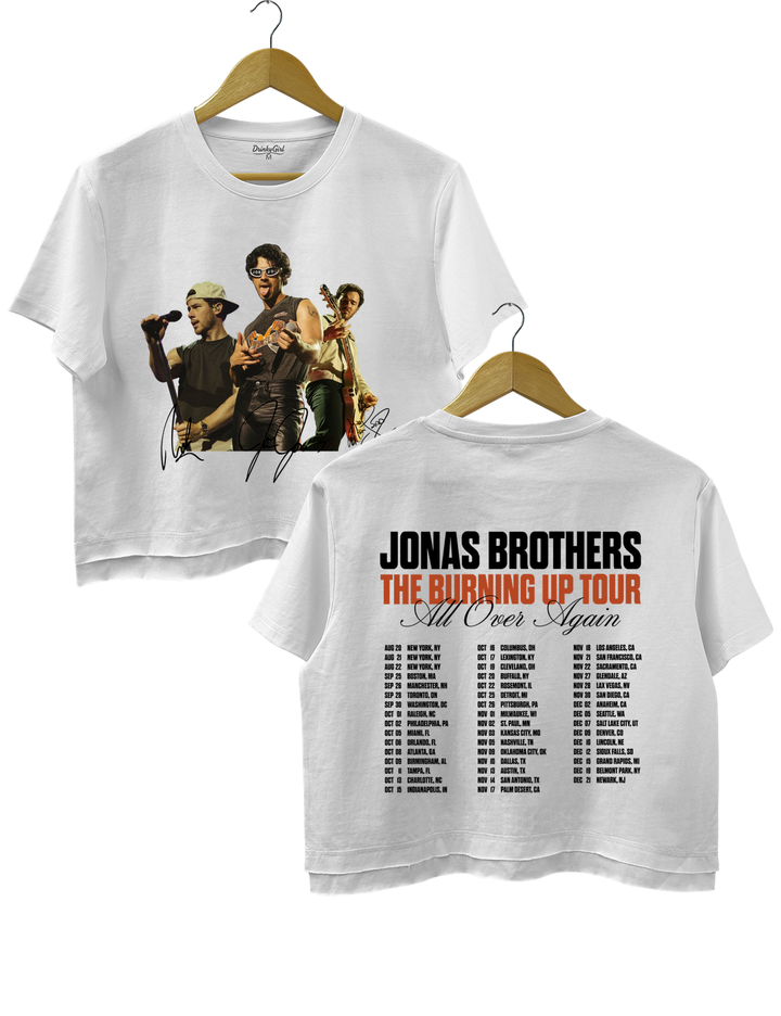 Jonas Brothers Burning Up All Over Again Tour Crop Top