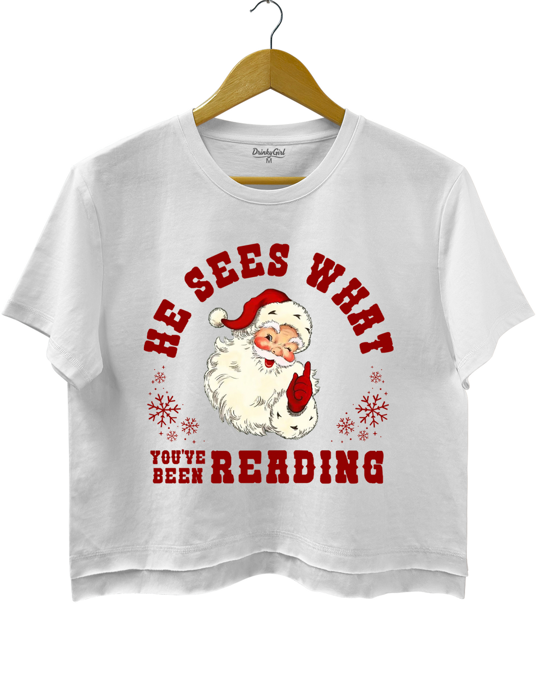 He Sees What You've Been Reading Santa