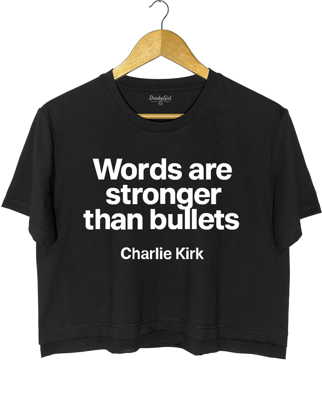 Words Are Stronger Than Bullets Charlie kirk Tee
