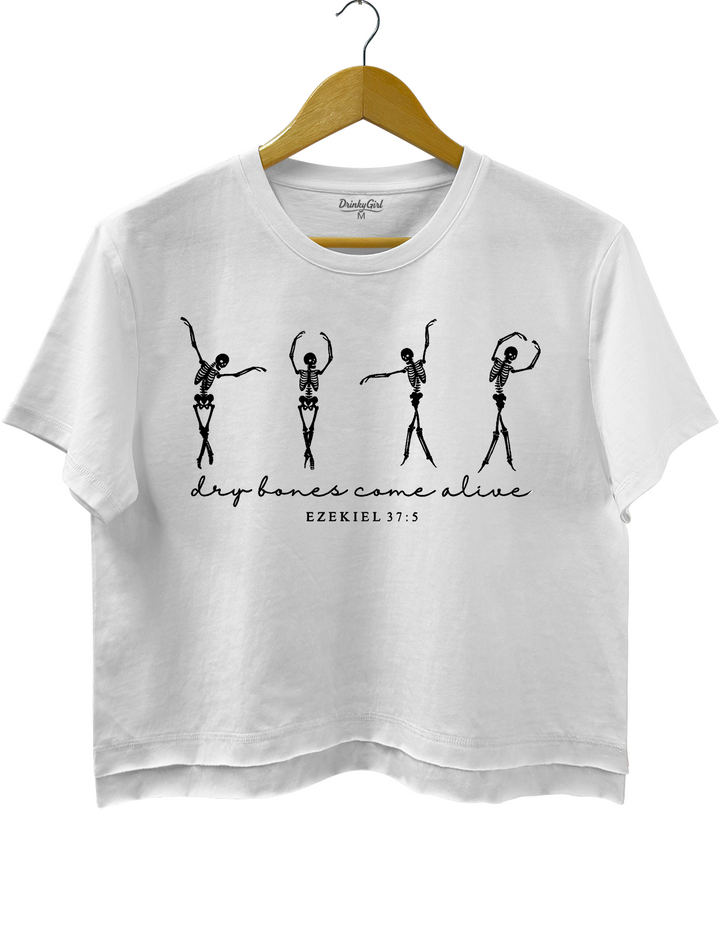 Ezekiel 37 Dry Bones Come Alive Dancing Skeleton Halloween Tee