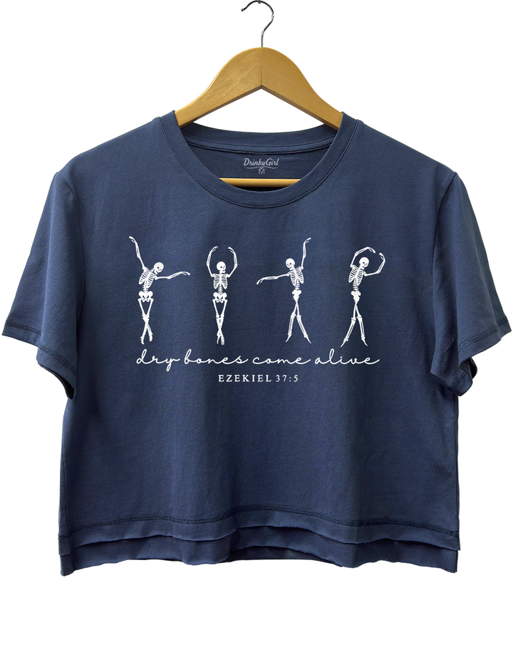 Ezekiel 37 Dry Bones Come Alive Dancing Skeleton Halloween Tee