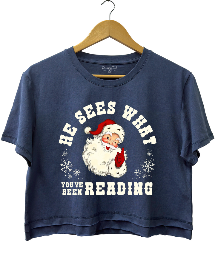 He Sees What You've Been Reading Santa