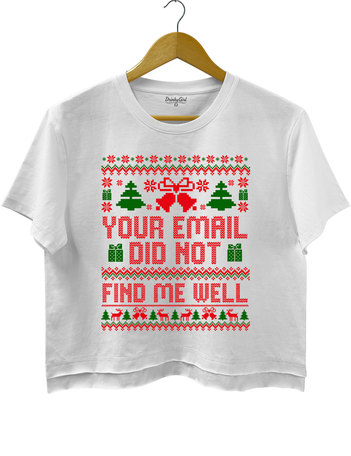 Your Email Did Not Find Me Well Crop Top