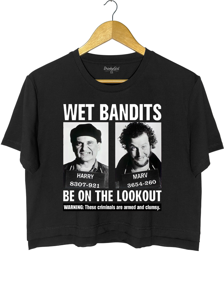 Wet Bandits Mugshot Crop Top