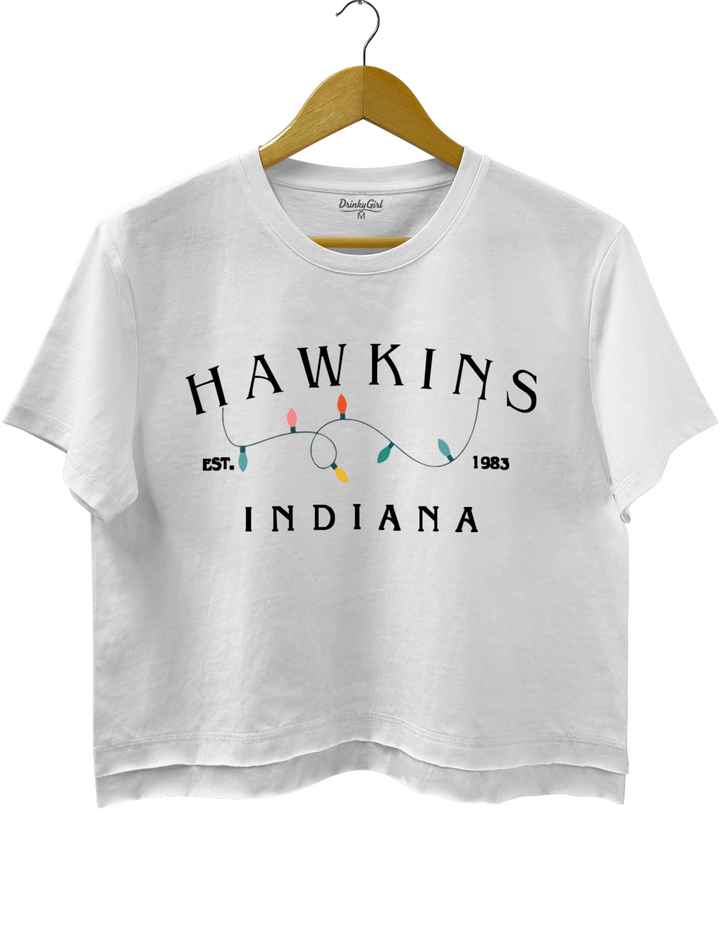 Stranger Things HAWKINS INDIANA Crop Top