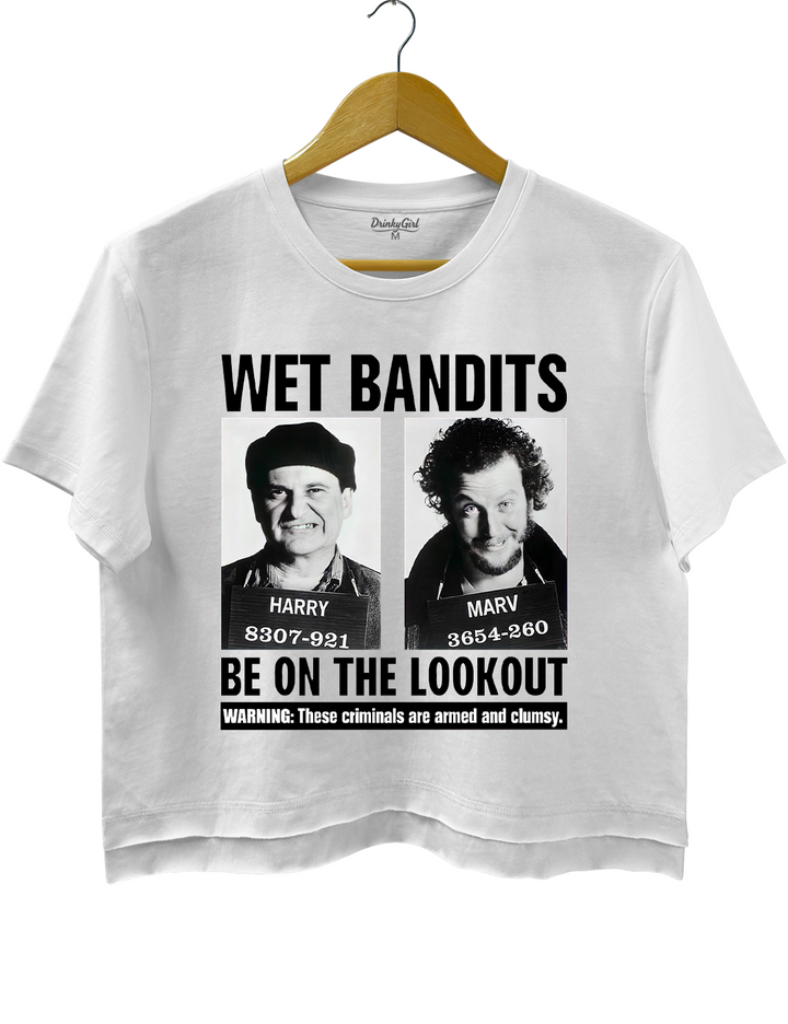 Wet Bandits Mugshot Crop Top
