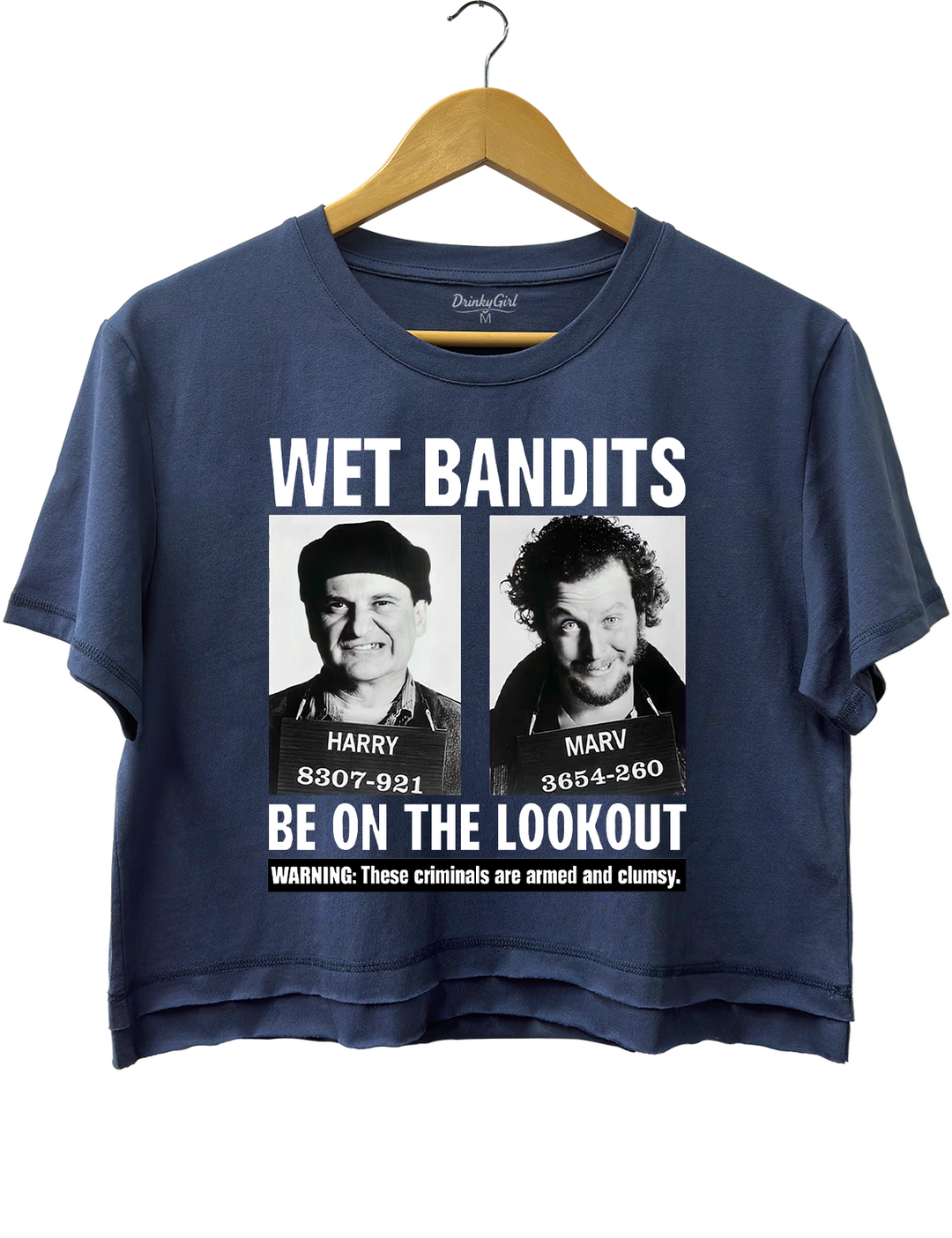 Wet Bandits Mugshot Crop Top