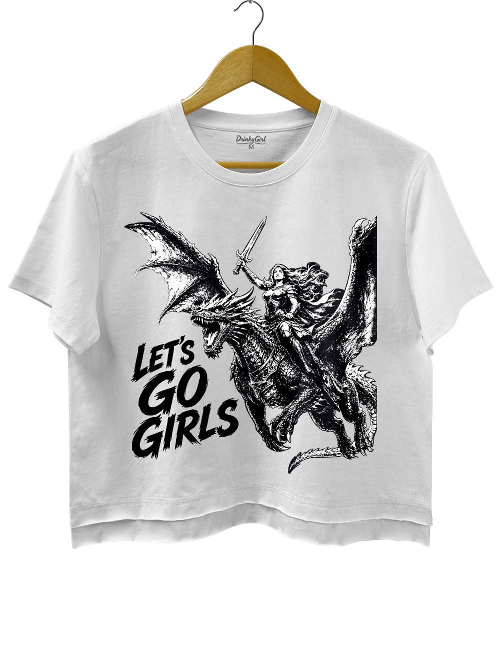 Warrior Woman Dragon Rider Crop Top