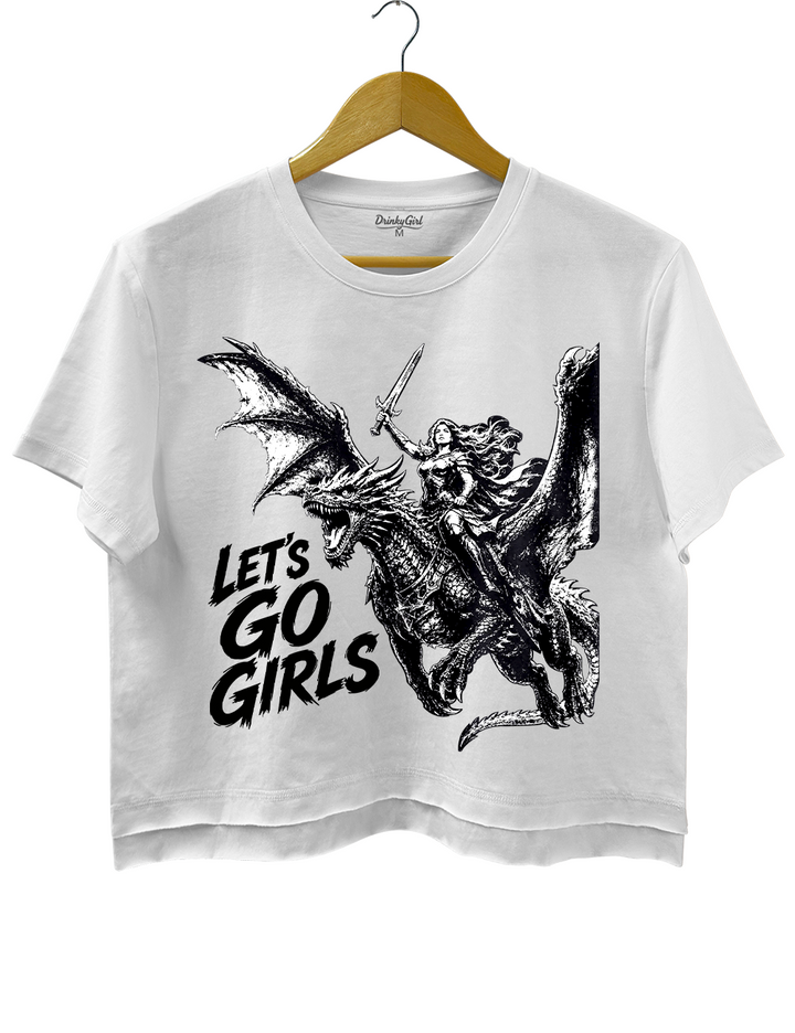 Warrior Woman Dragon Rider Crop Top