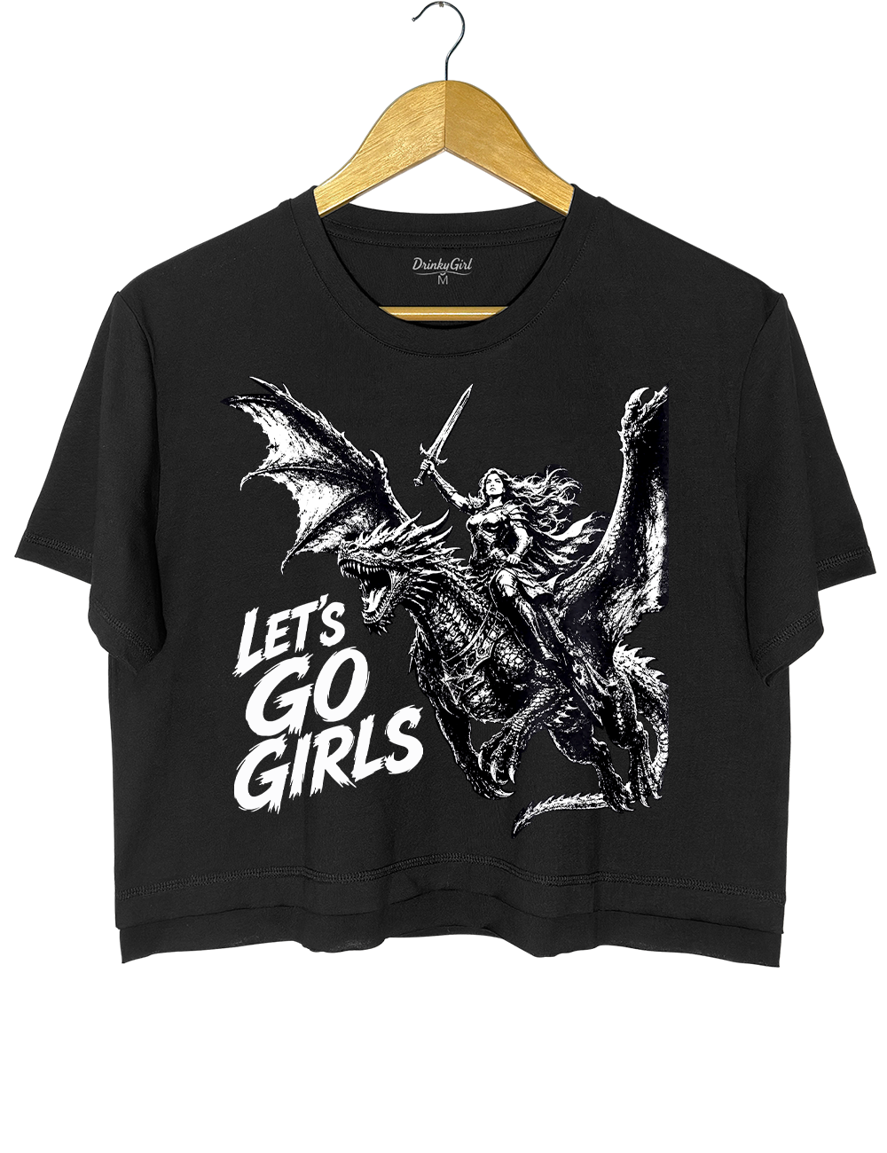 Warrior Woman Dragon Rider Crop Top