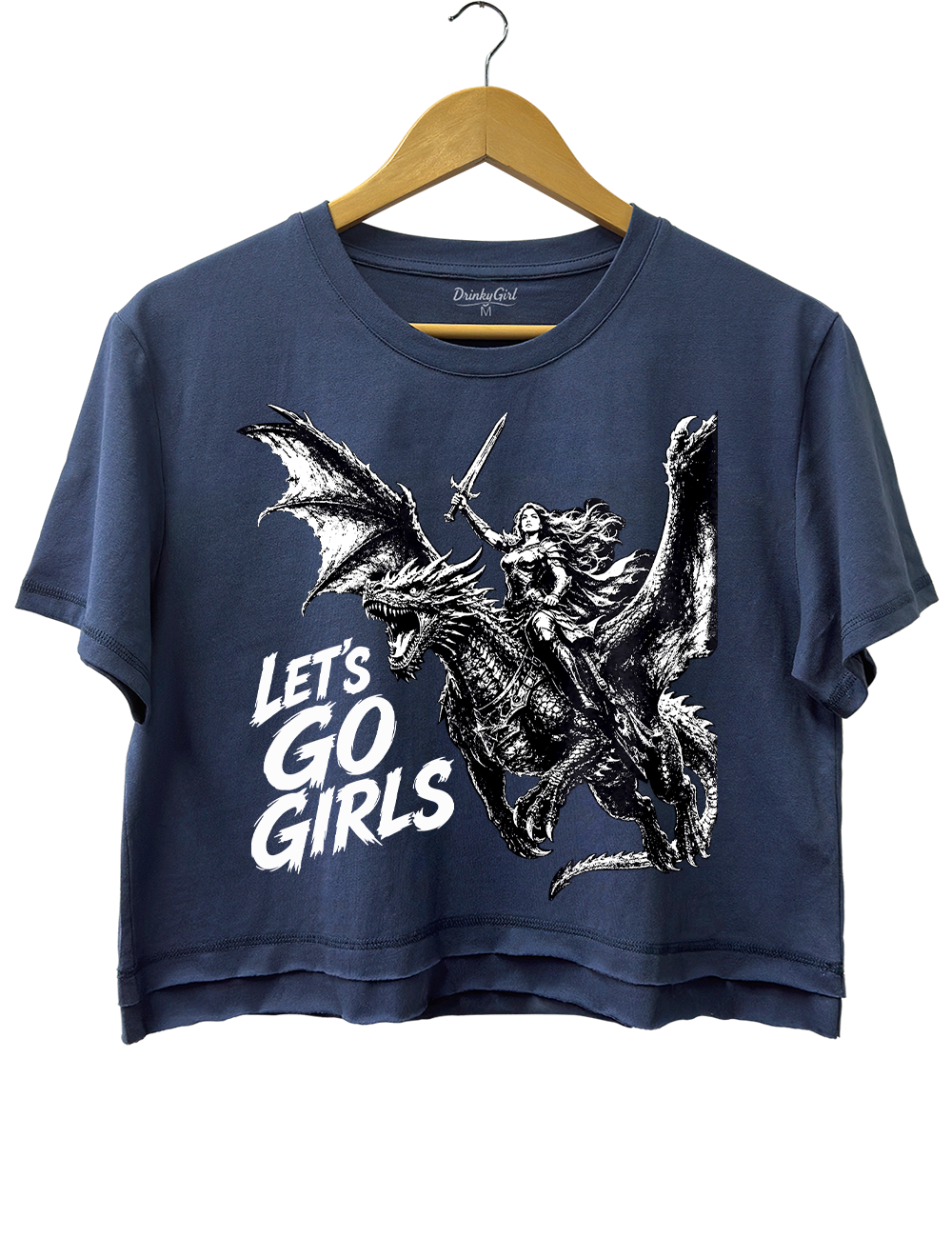Warrior Woman Dragon Rider Crop Top