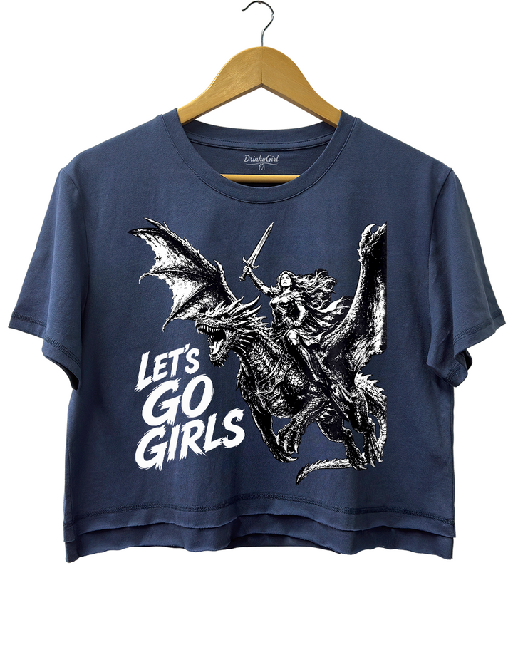 Warrior Woman Dragon Rider Crop Top