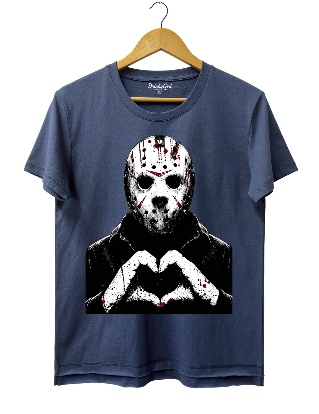 Halloween Characters Heart Hands Jason Tee