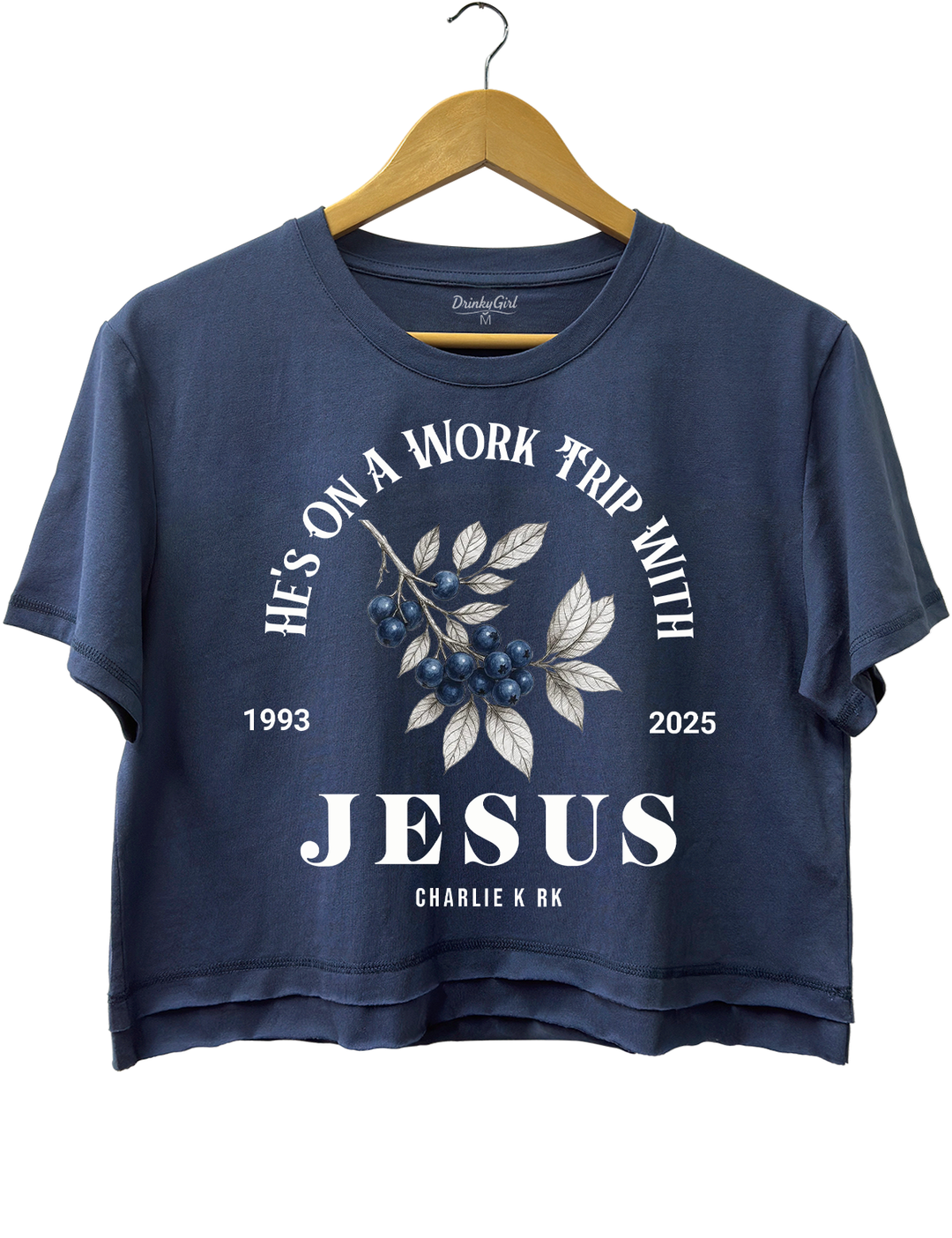 He's On A Work TRip With Jesus Tee