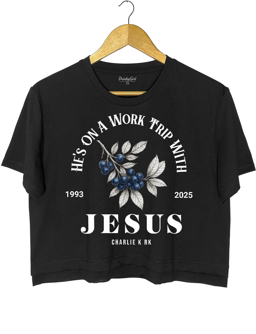 He's On A Work TRip With Jesus Tee