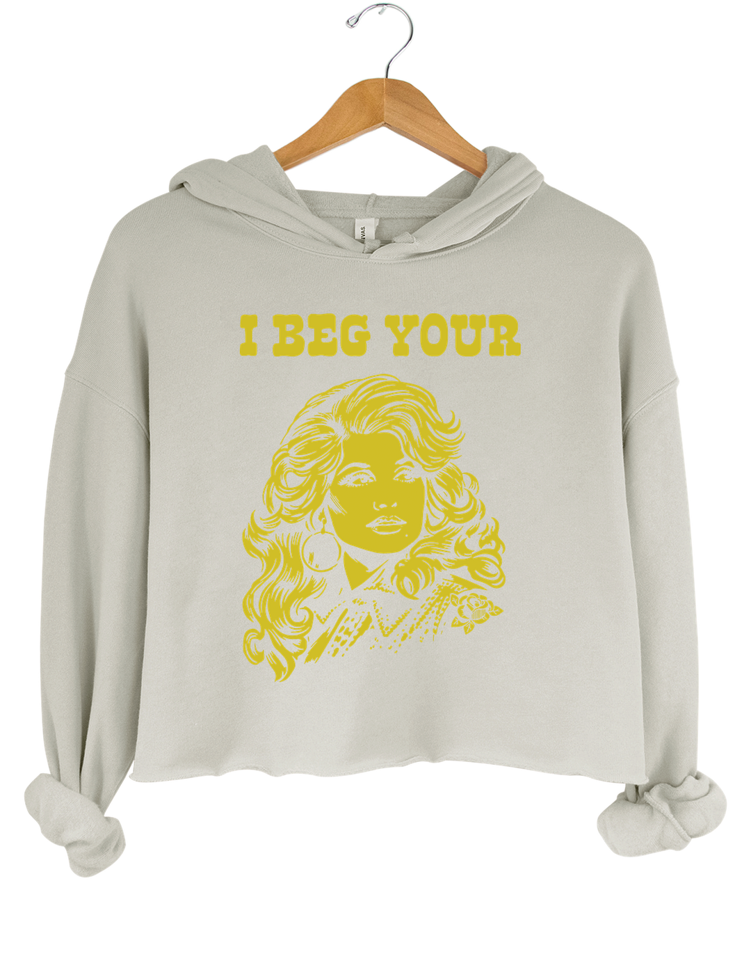 I Beg Your Parton Crop Hoodie