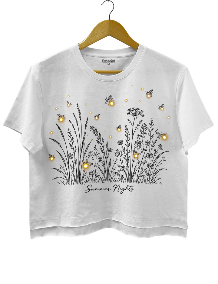Summer Nights Firefly Wildflower Crop Top