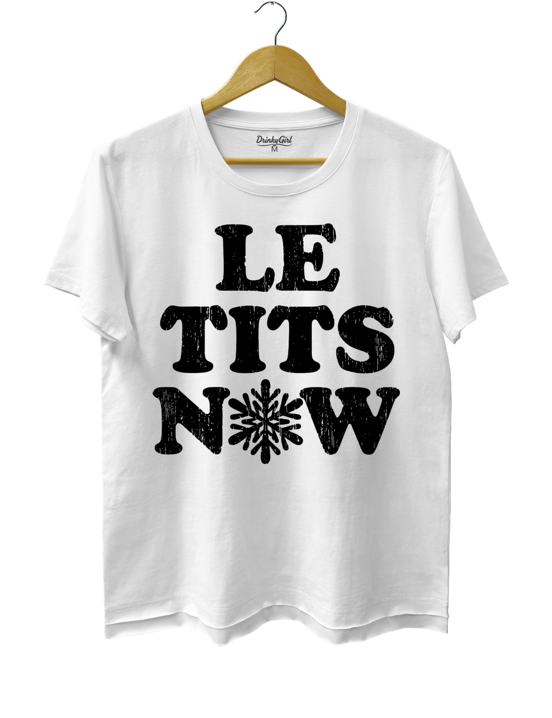 Le Tits Now Let It Snow Tee - White