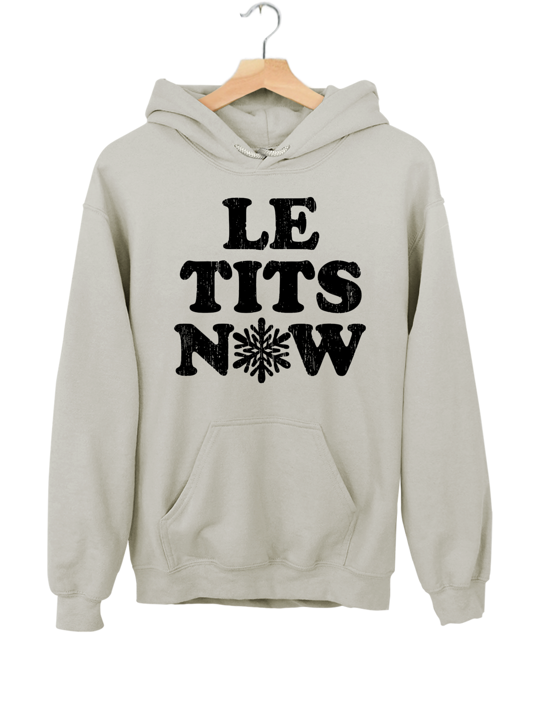 Le Tits Now Let It Snow Hoodie - Gray