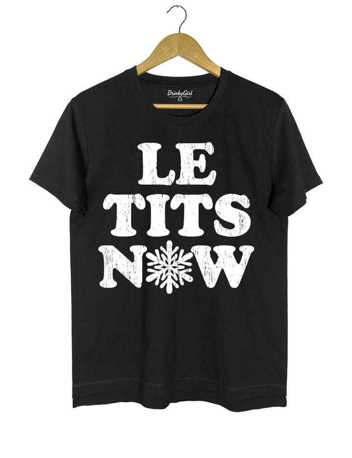 Le Tits Now Let It Snow Tee - Black