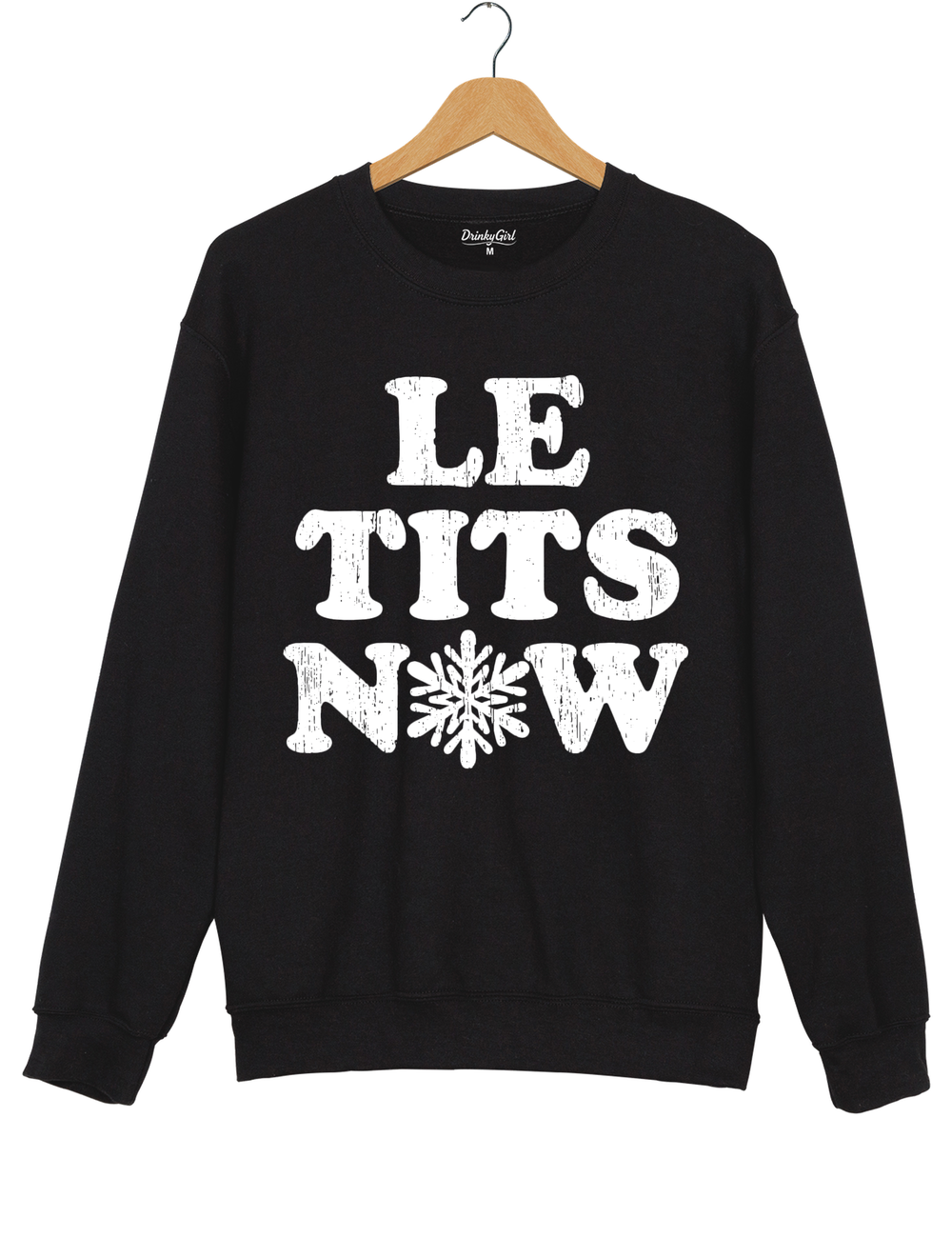 Le Tits Now Let It Snow Sweatshirt - Black