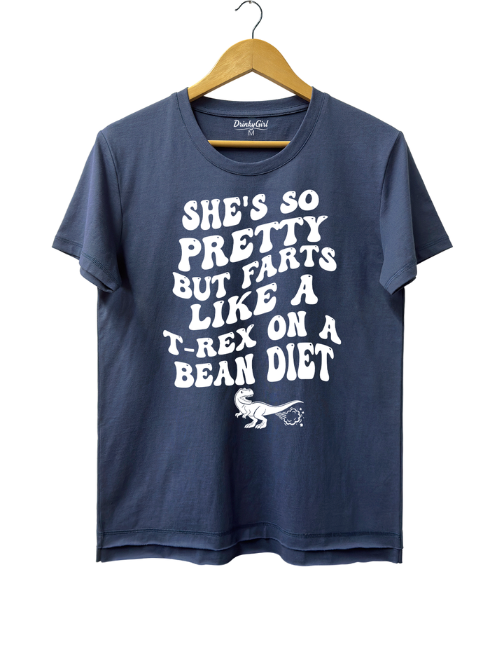 She's So Pretty But She Farts Like A t-rex On A Bean Diet Crop Top