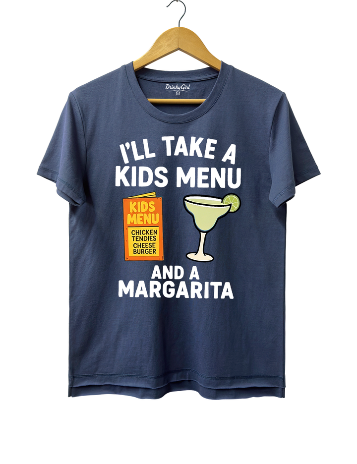 I'll Take A Kids Menu And A Margarita Crop Top