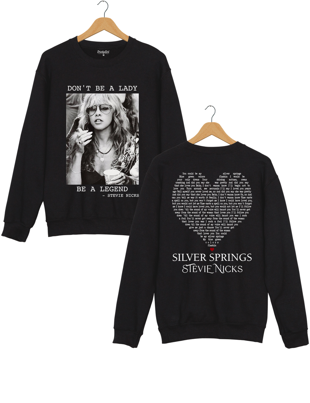 Don't Be A Lady Be A Legend Sweatshirt - Black