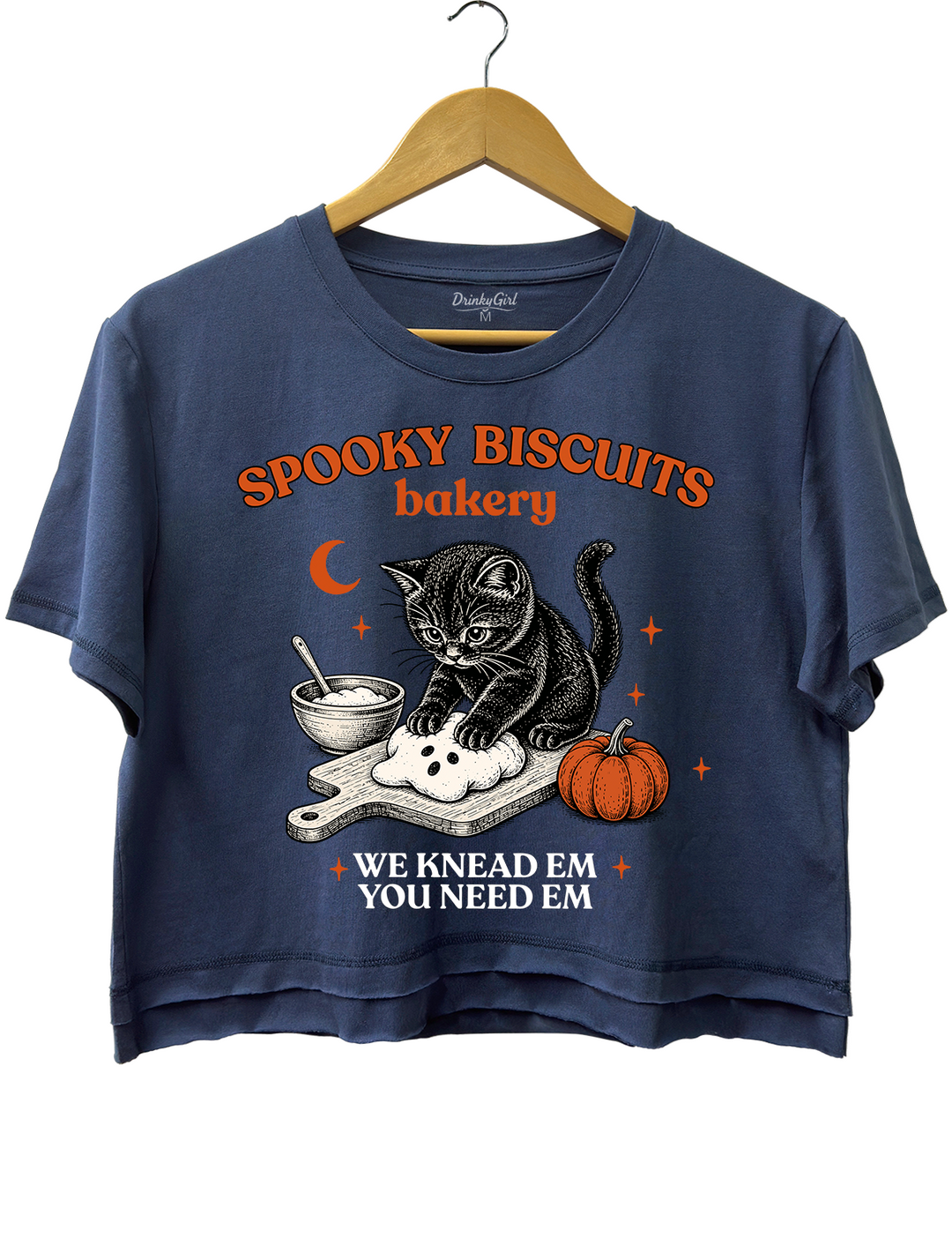 Kitty Biscuits Spooky Season Crop Top