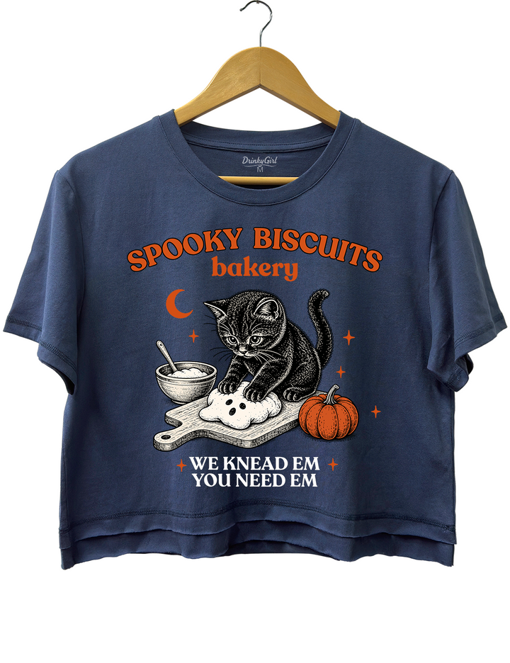 Kitty Biscuits Spooky Season Crop Top
