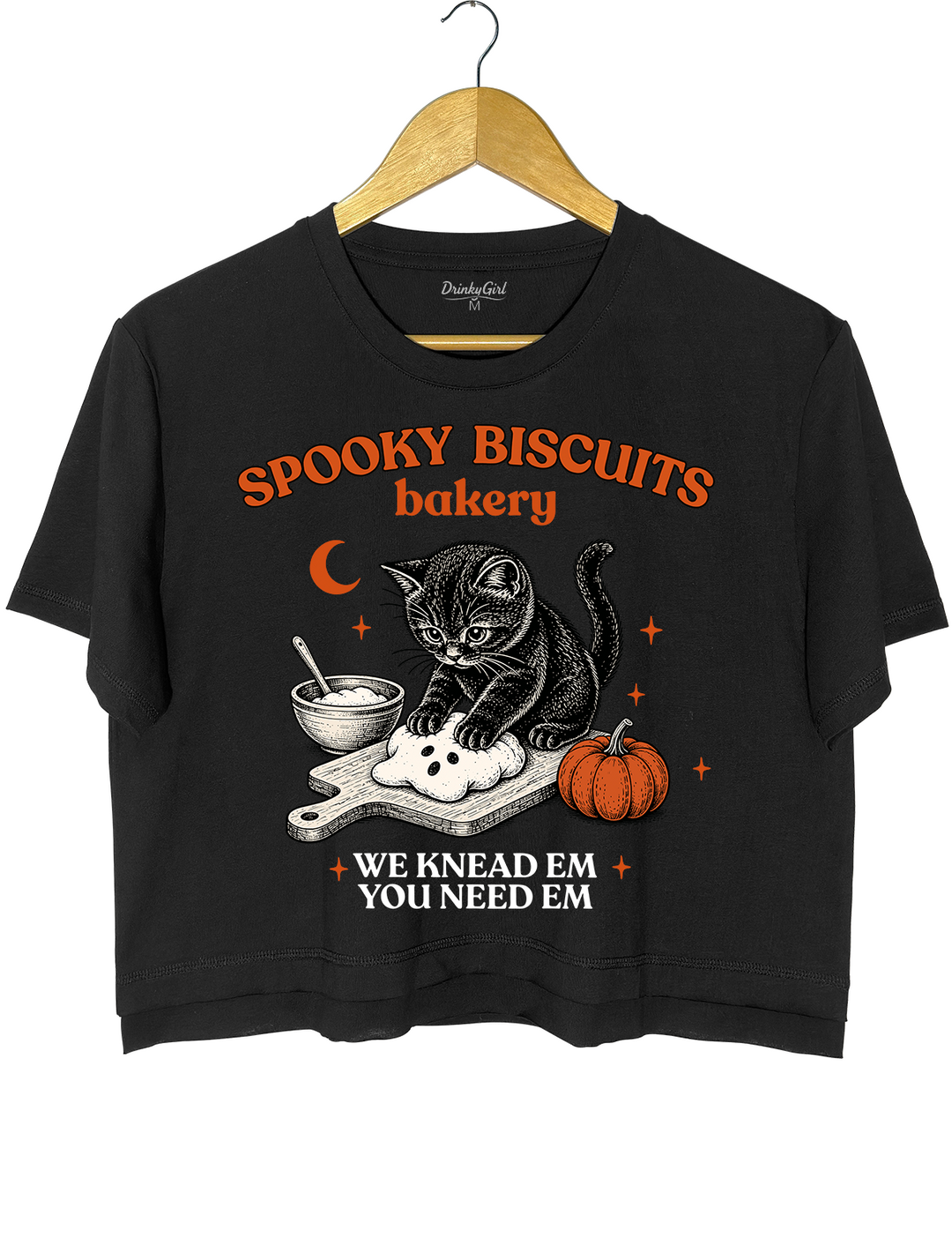 Kitty Biscuits Spooky Season Crop Top