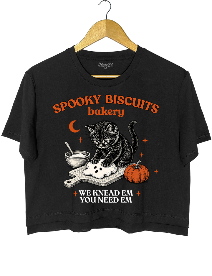 Kitty Biscuits Spooky Season Crop Top