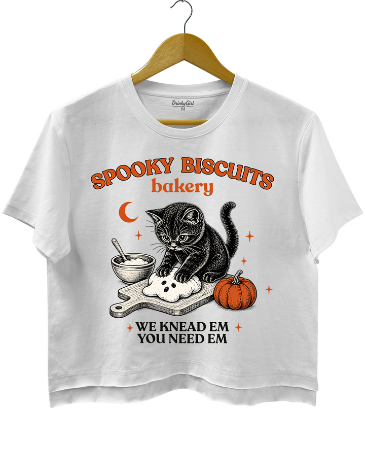 Kitty Biscuits Spooky Season Crop Top