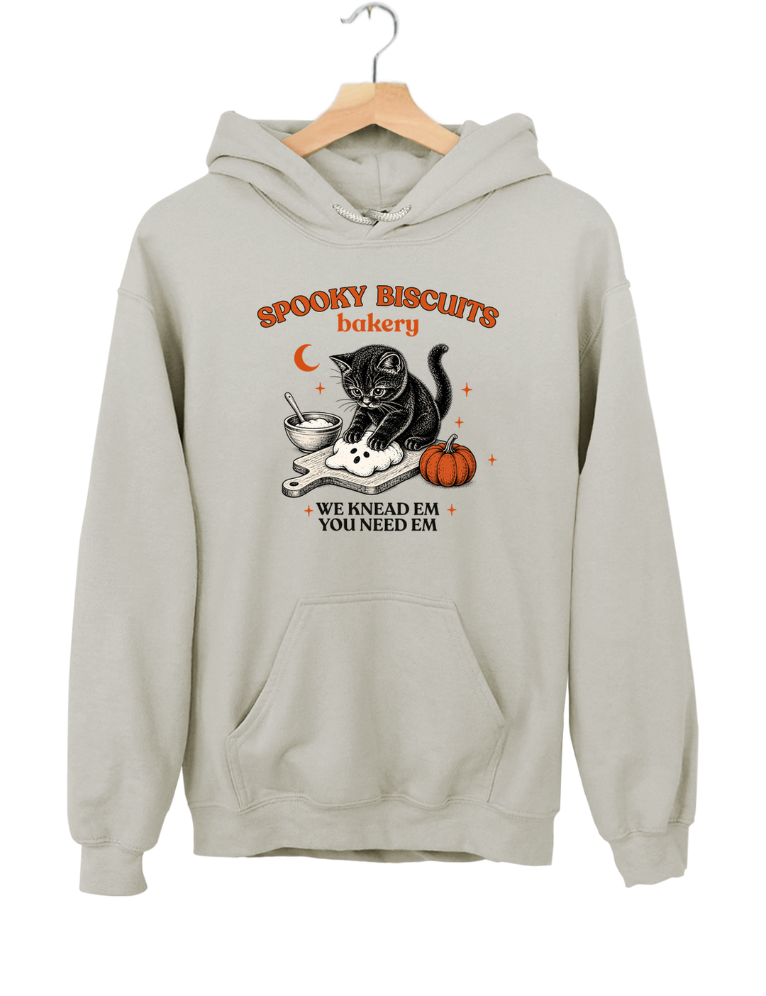 Kitty Biscuits Spooky Season Hoodie - Gray
