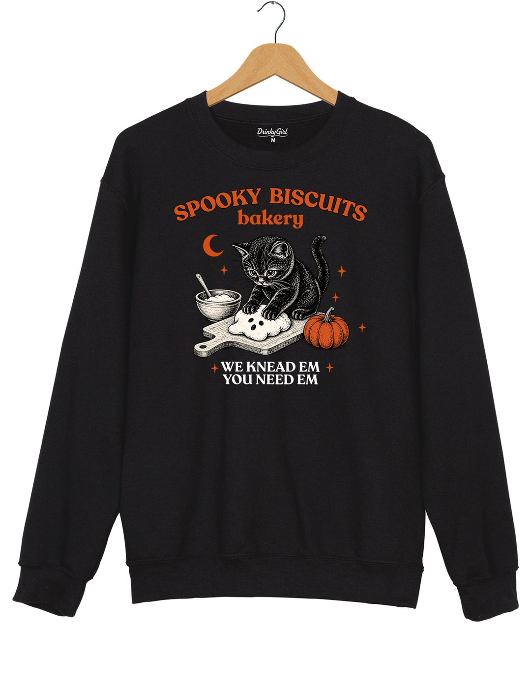 Kitty Biscuits Spooky Season Sweatshirt - Black