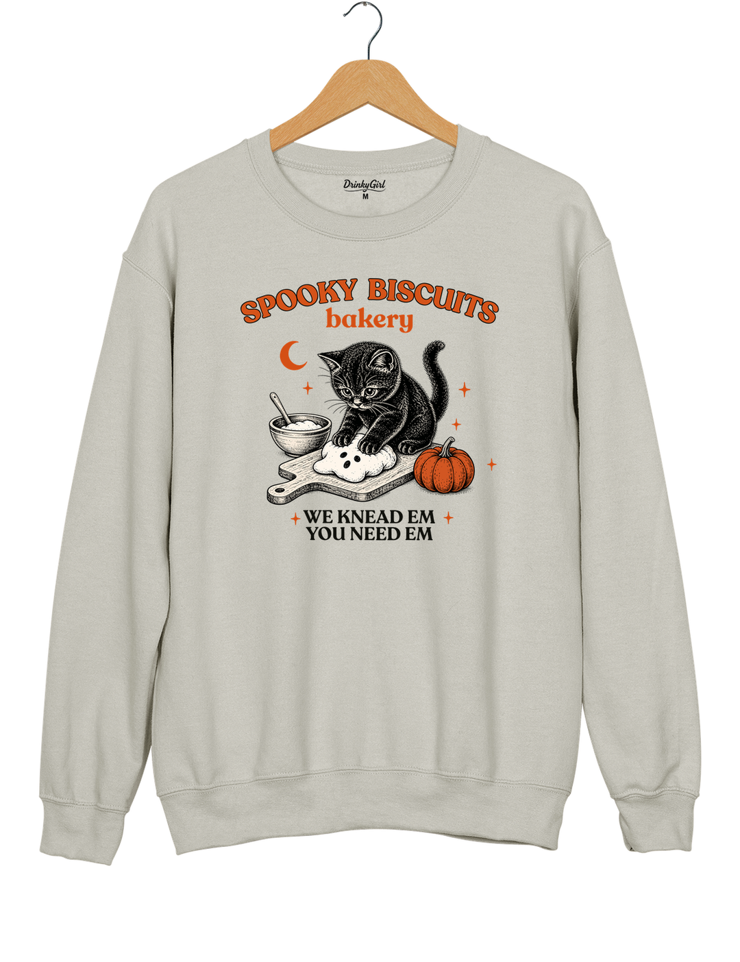 Kitty Biscuits Spooky Season Sweatshirt - Gray