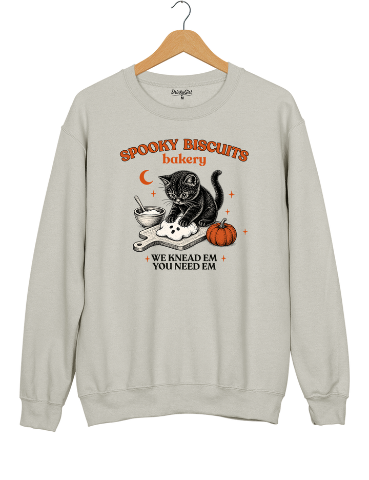 Kitty Biscuits Spooky Season Sweatshirt - Gray