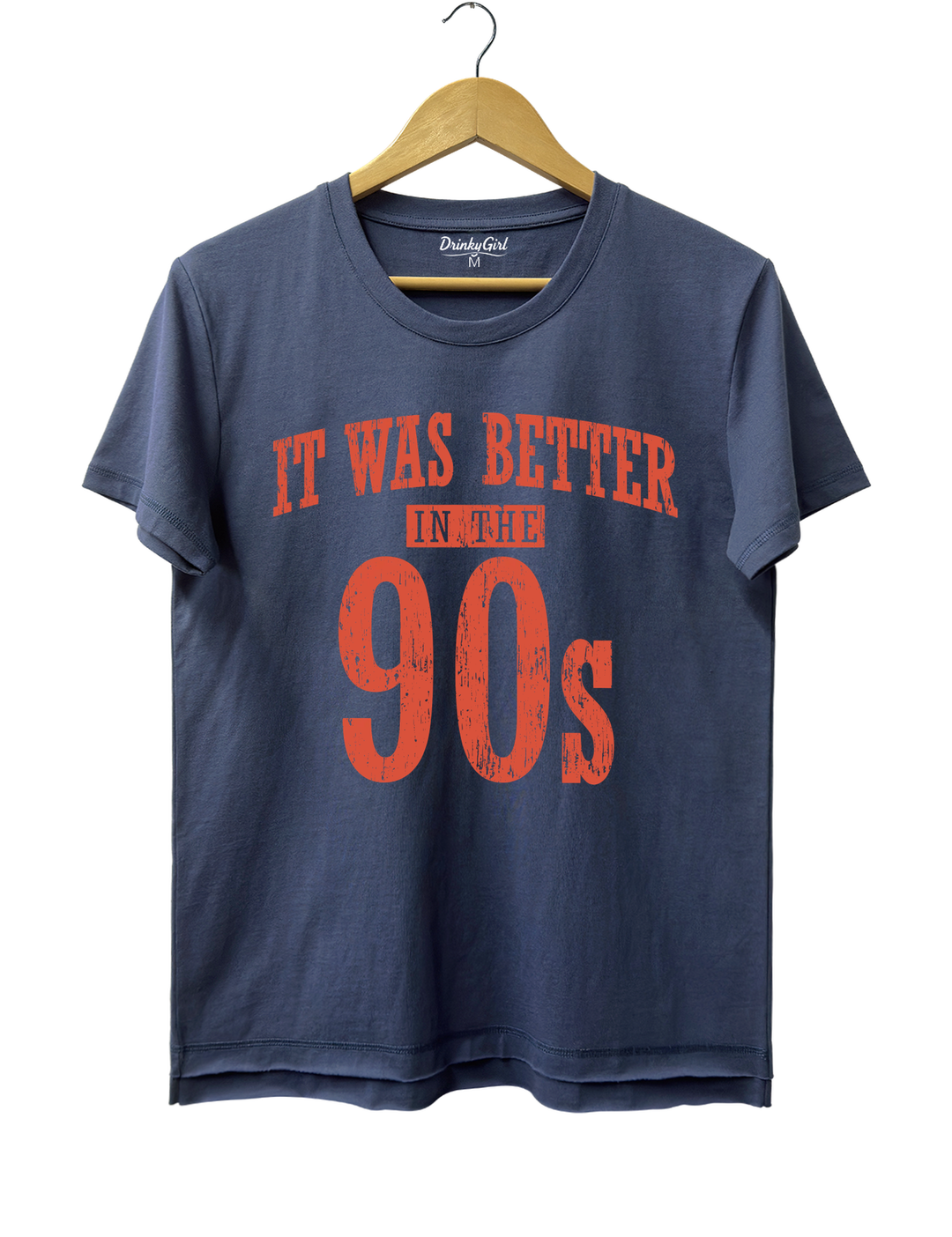 It Was Better In The 90s Tee - Navy Blue