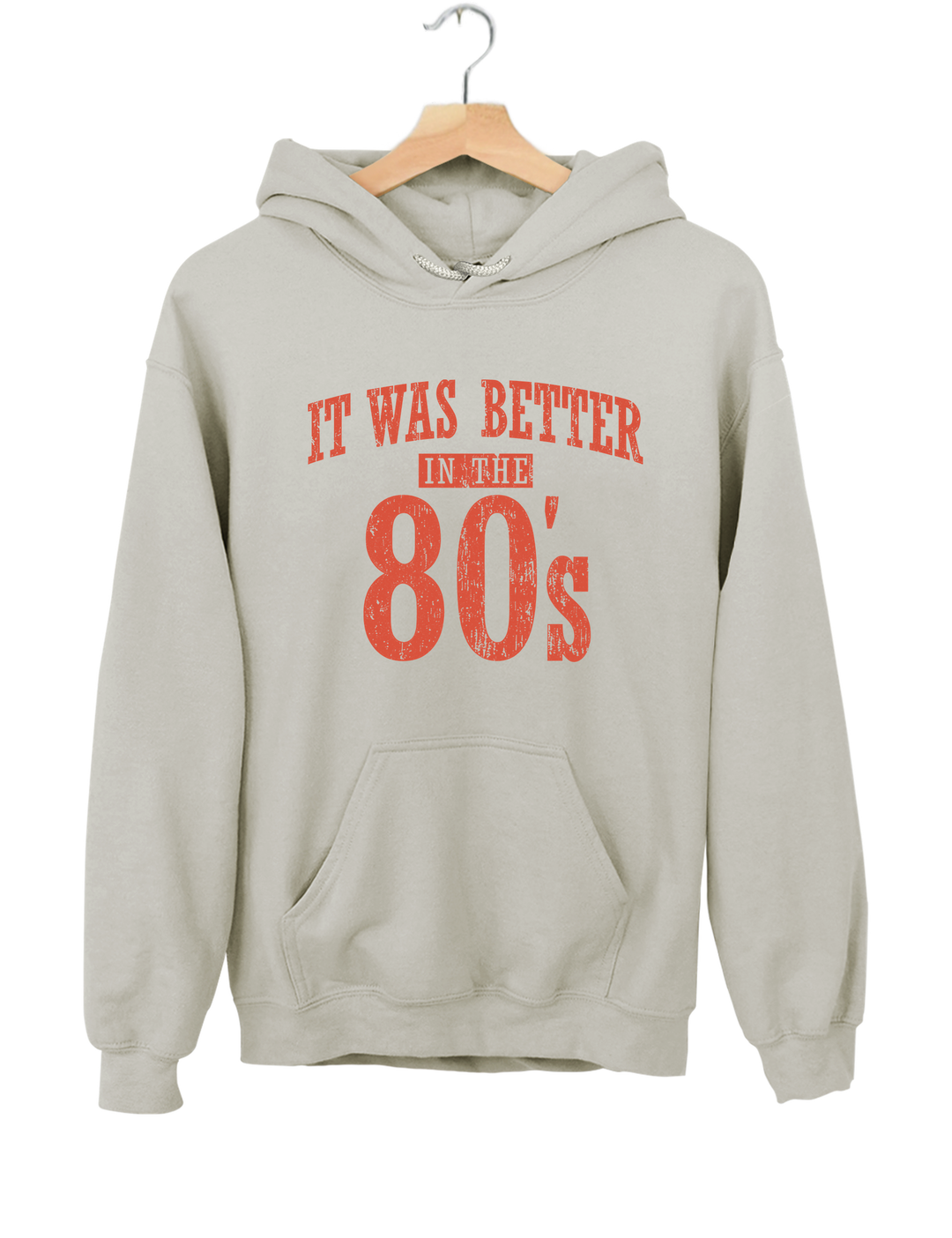 It Was Better In The 80s Hoodie - Gray