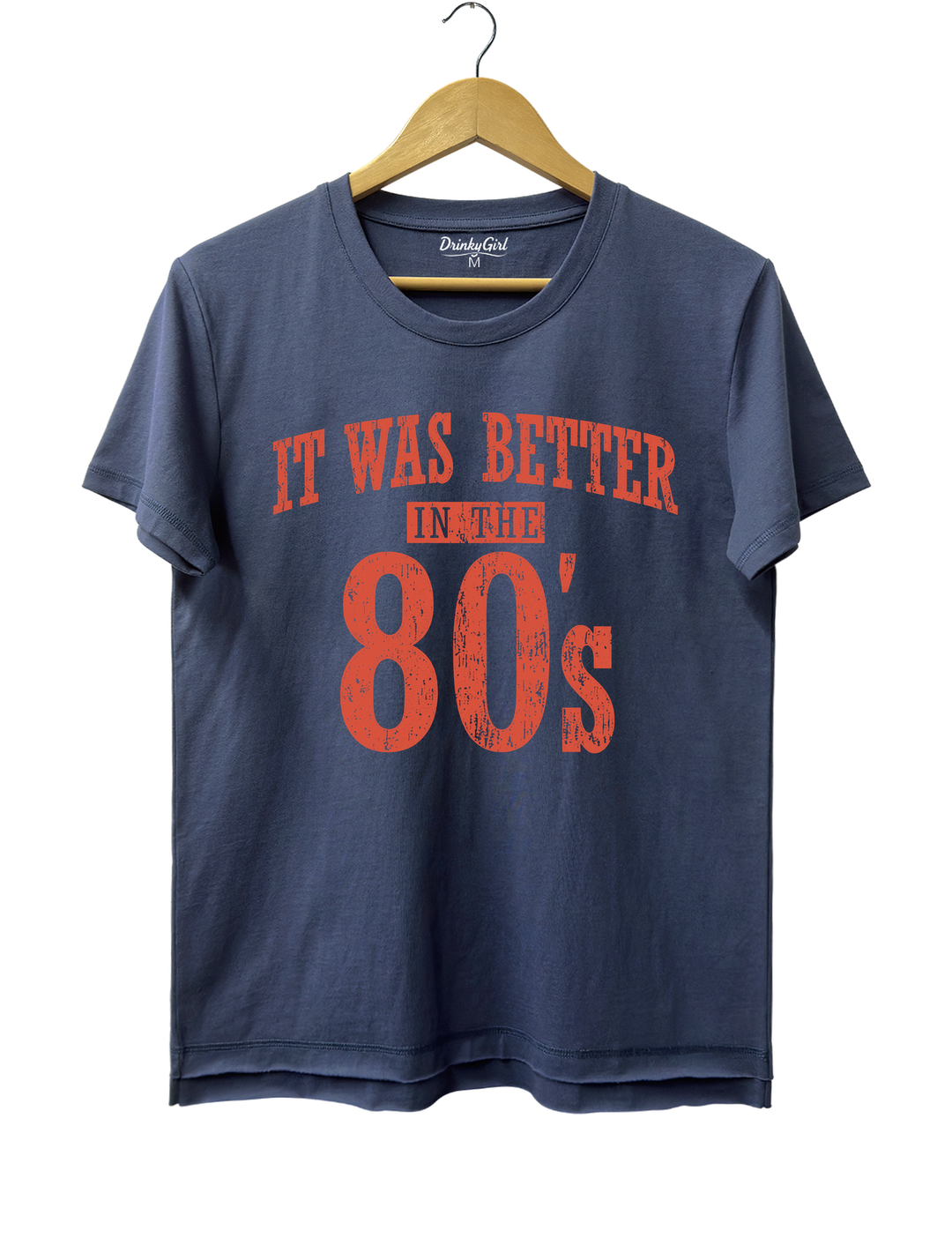 It Was Better In The 80s Tee - Navy Blue