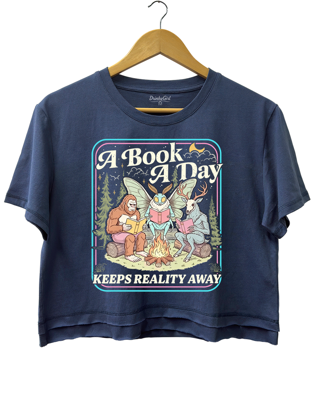 Cryptid Book Club Crop Top