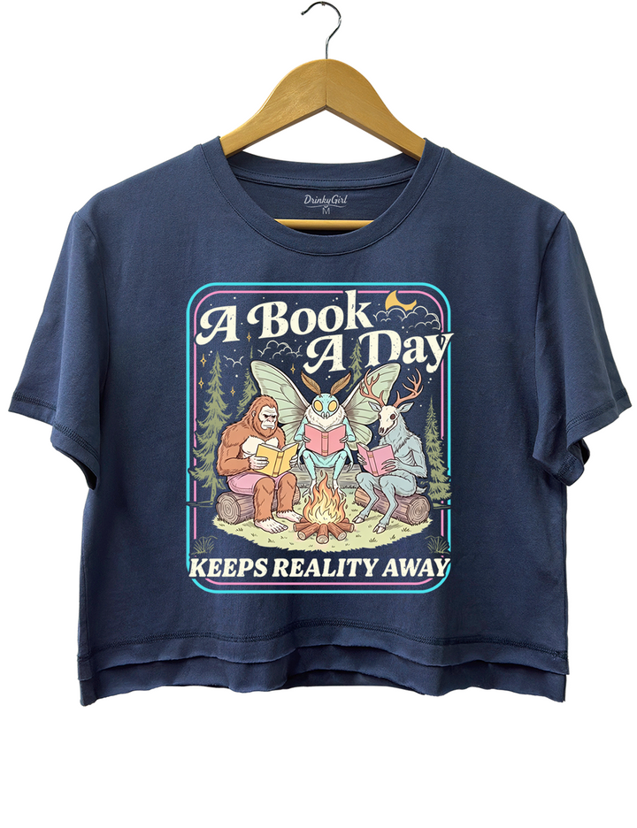 Cryptid Book Club Crop Top