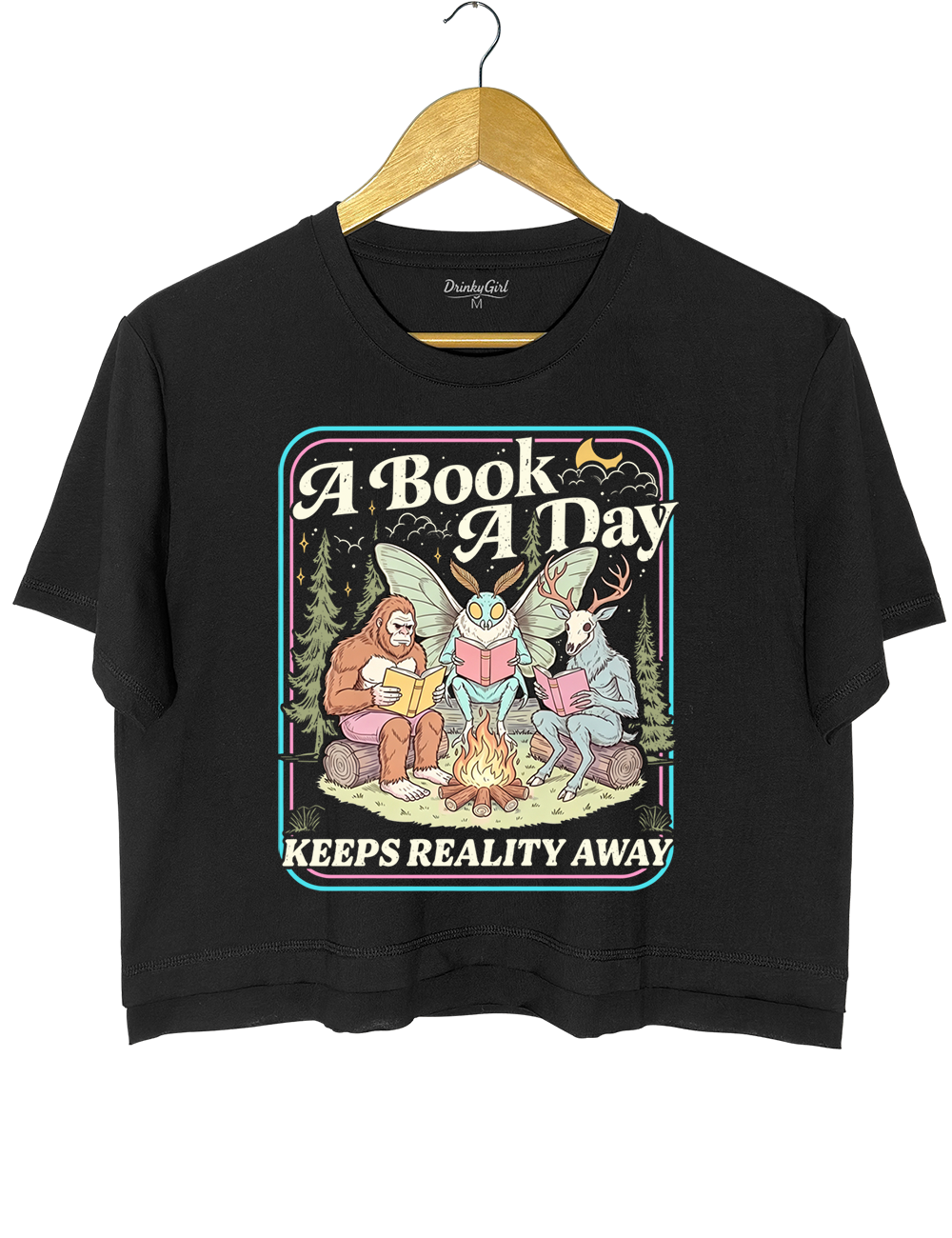 Cryptid Book Club Crop Top