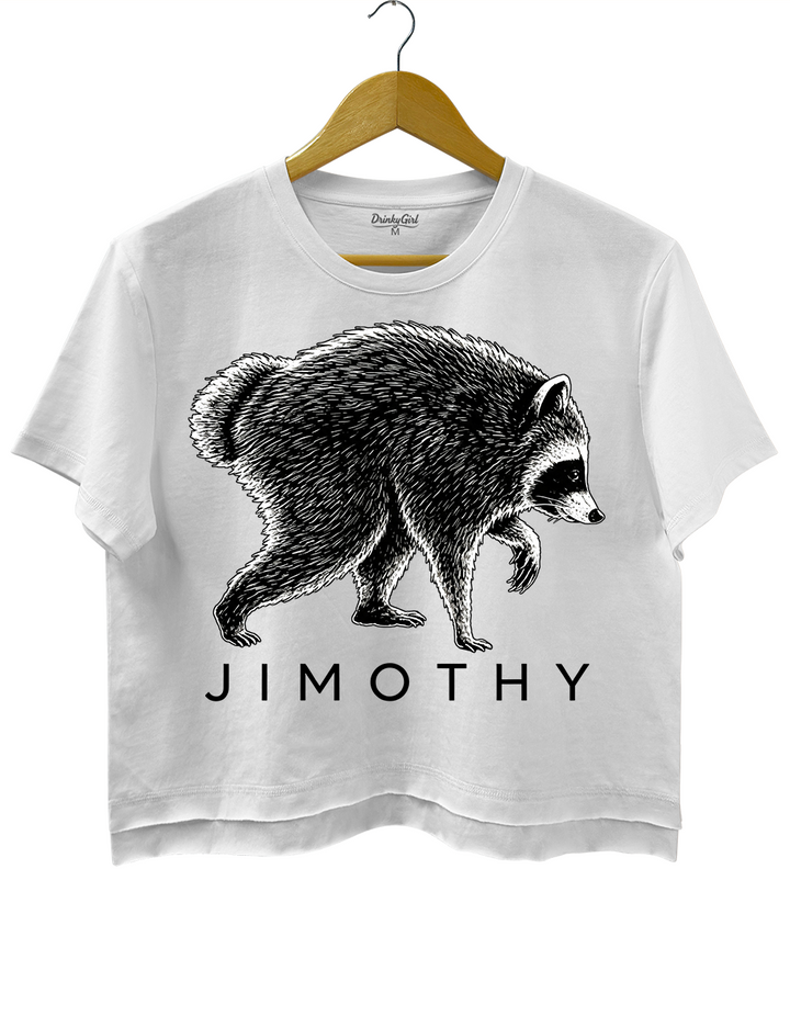 Vintage Jimothy Raccoon Crop Top