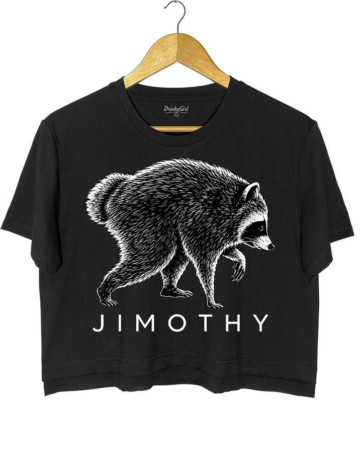 Vintage Jimothy Raccoon Crop Top