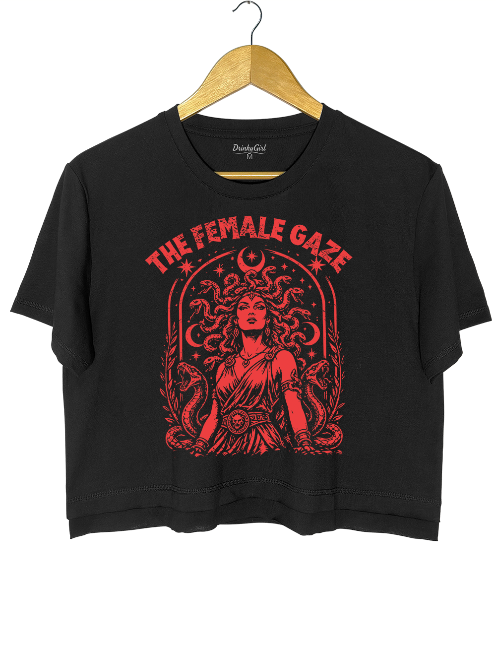 The Female Gaze Vintage Medusa Crop Top