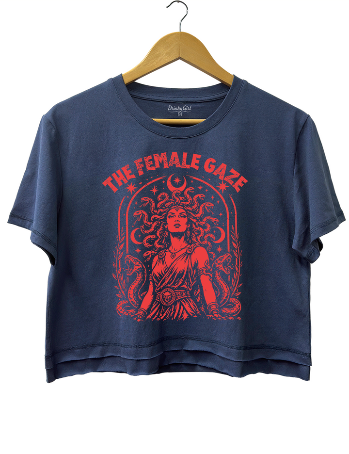 The Female Gaze Vintage Medusa Crop Top