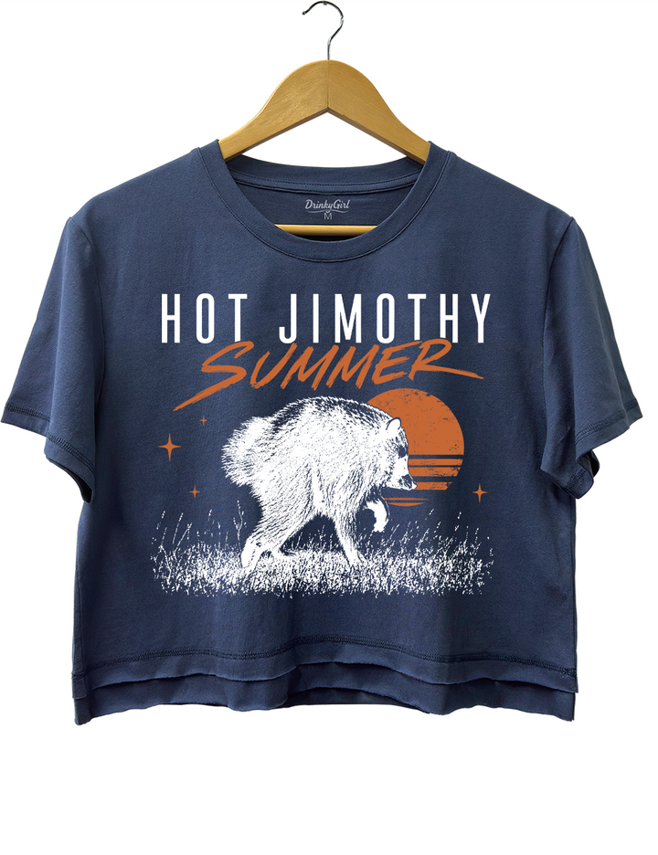 Hot Jimothy Summer Raccoon Crop Top