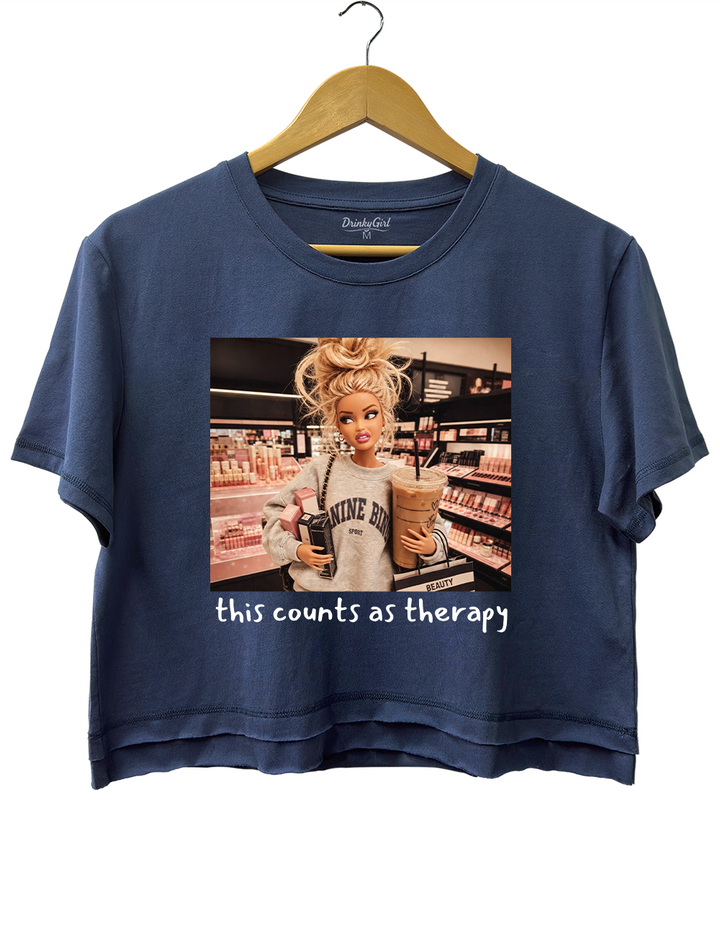 This Counts As Therapy Crop Top