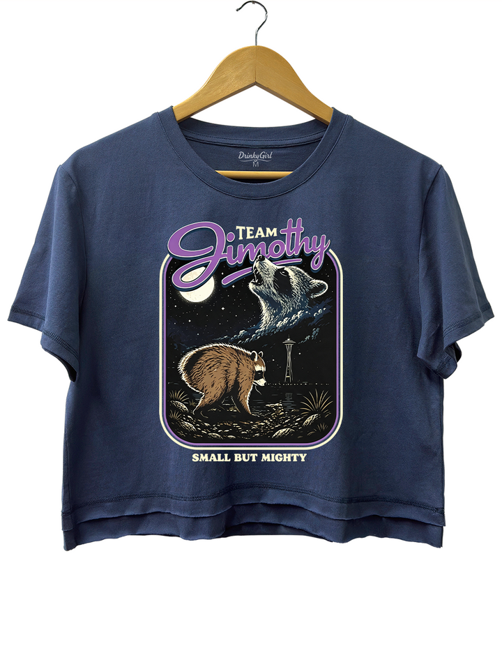 Retro Jimothy Raccoon Crop Top